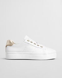 avona leder-sneaker – weiß