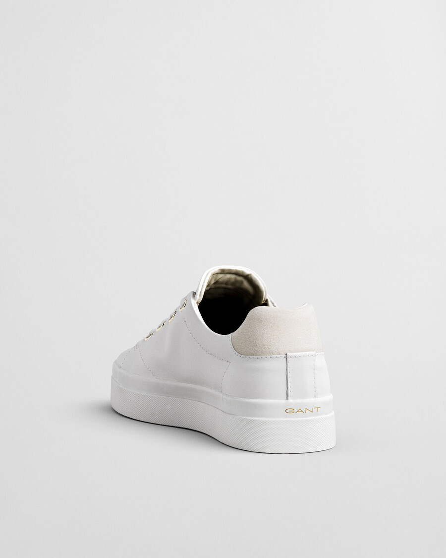 avona leder-sneaker – weiß