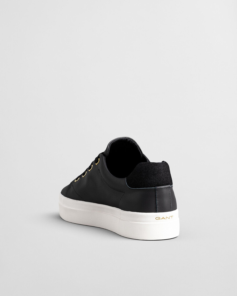 avona leder-sneaker – schwarz