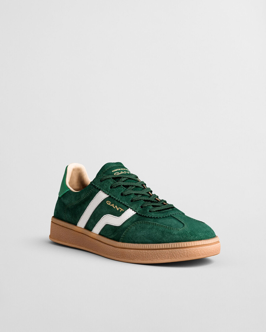 cuzima wildleder-sneaker – tannengrün
