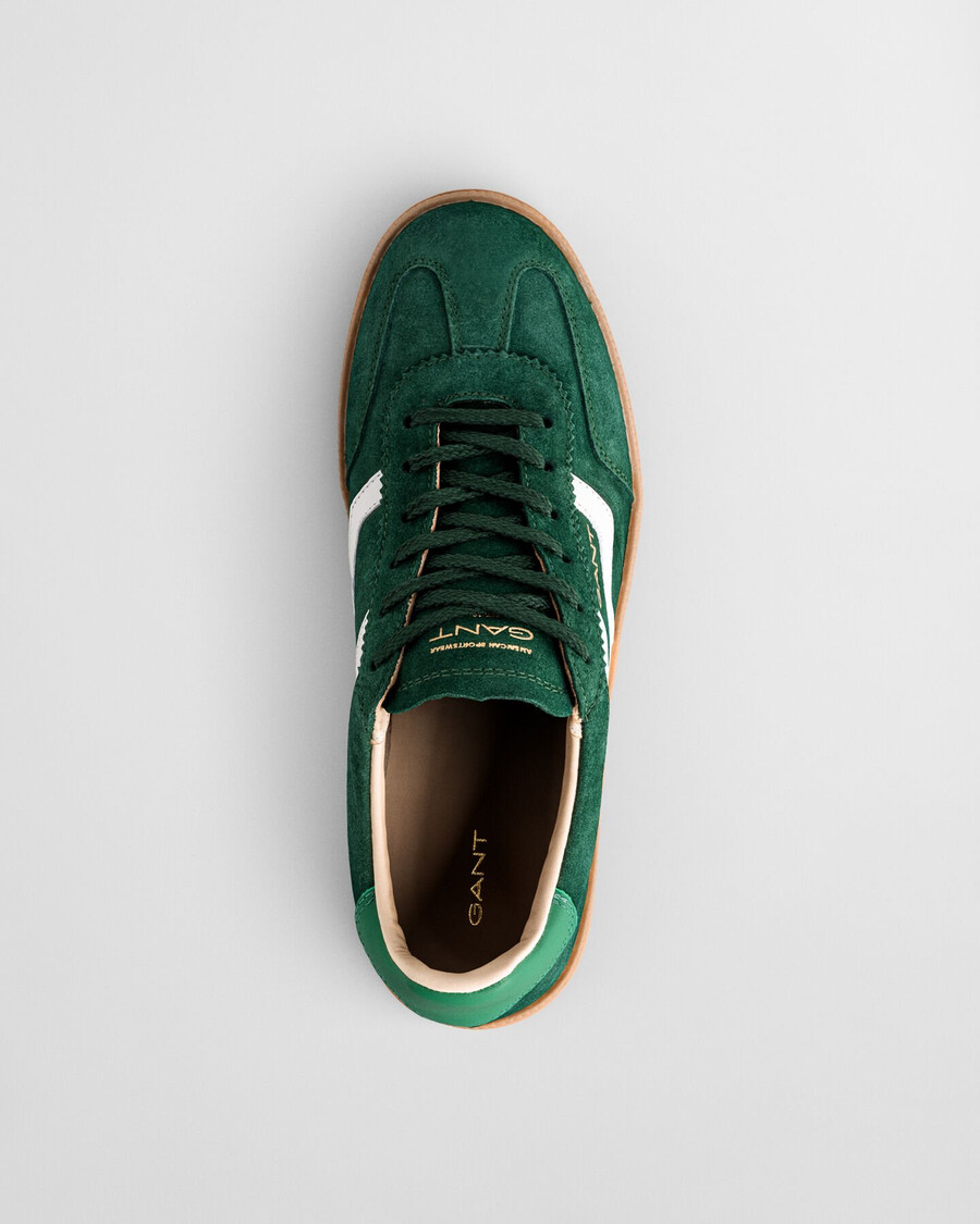 cuzima wildleder-sneaker – tannengrün