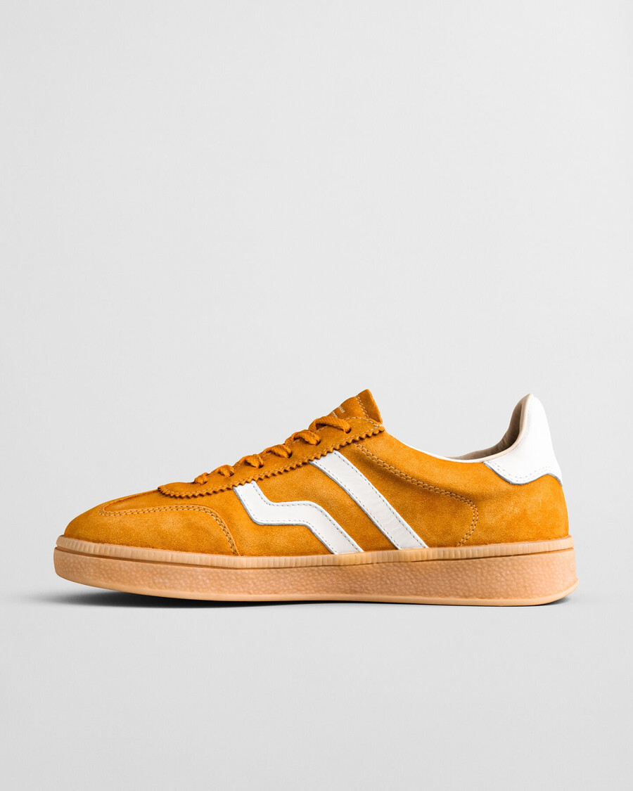 cuzima wildleder-sneaker – glattgelb