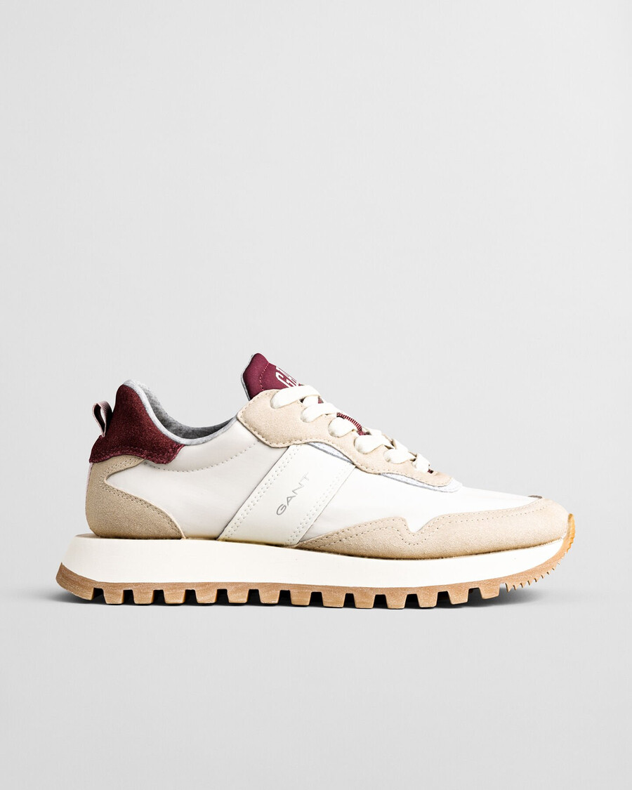 caffay sneaker aus wildleder und nylon – trockener sand