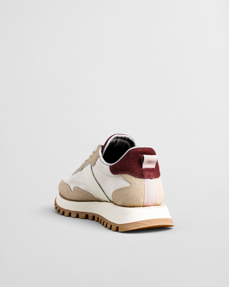 caffay sneaker aus wildleder und nylon – trockener sand