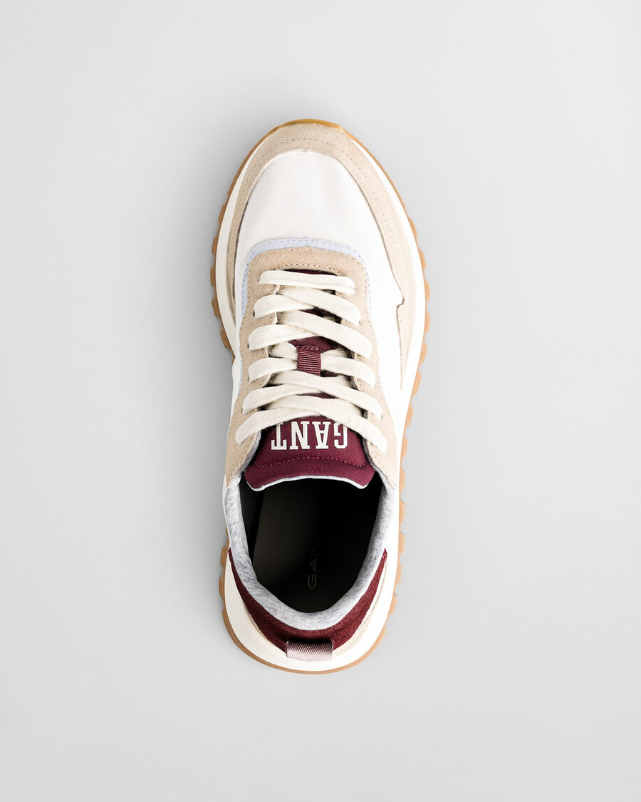 caffay sneaker aus wildleder und nylon – trockener sand