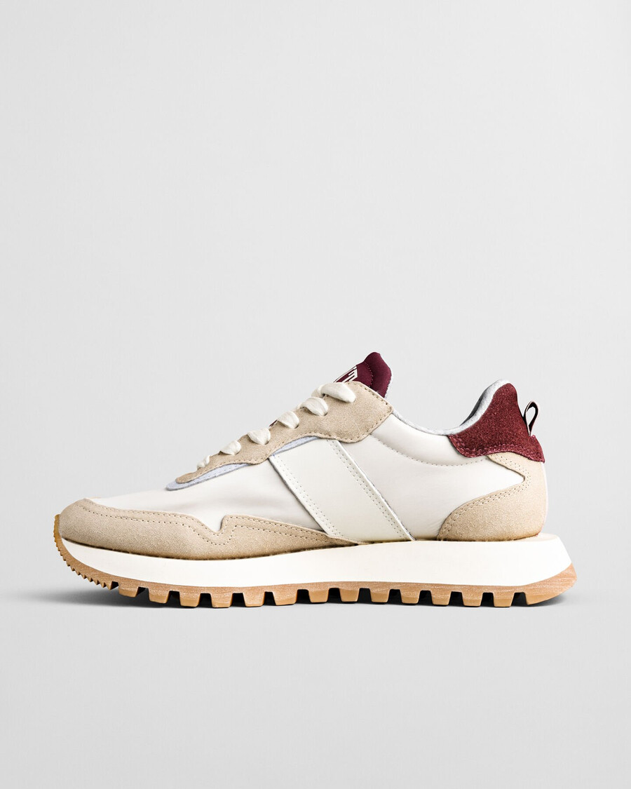 caffay sneaker aus wildleder und nylon – trockener sand