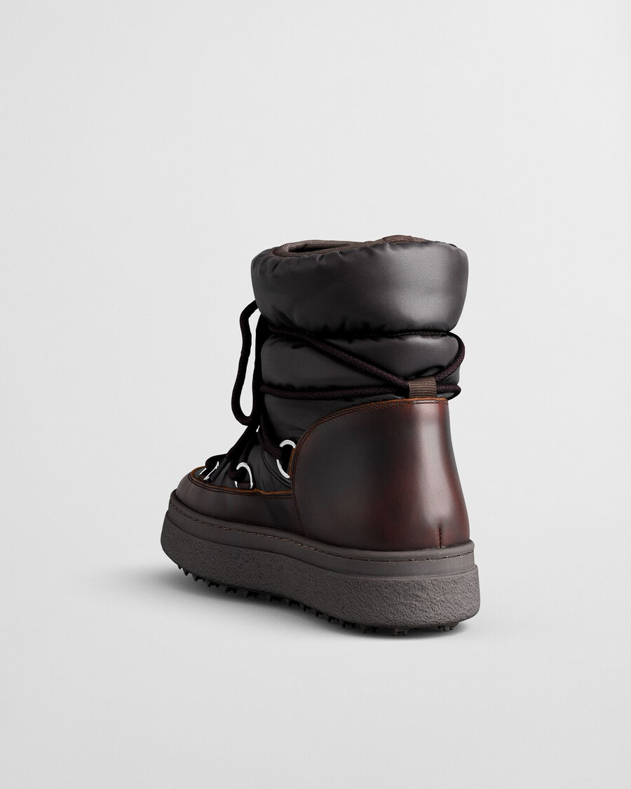 snowhill schnürstiefel mittelhoch - dunkelbraun