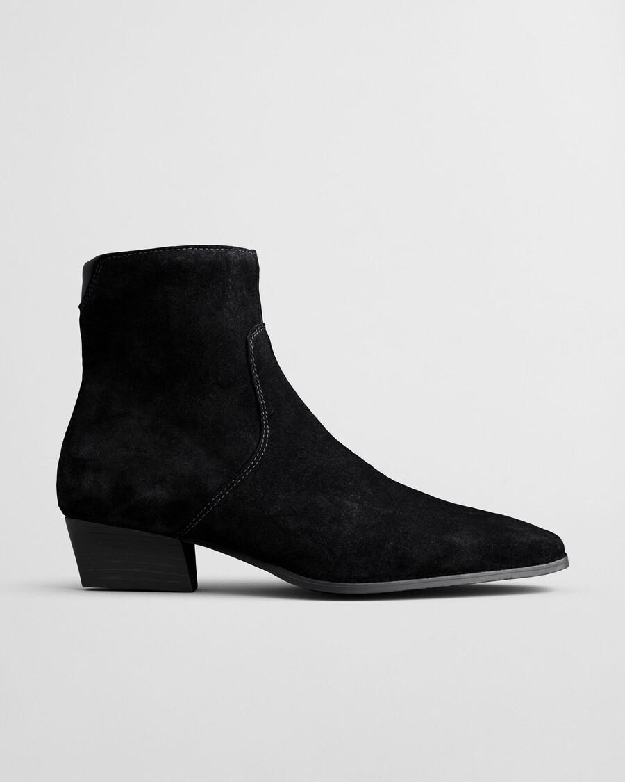 bassotte wildlederstiefel - schwarz
