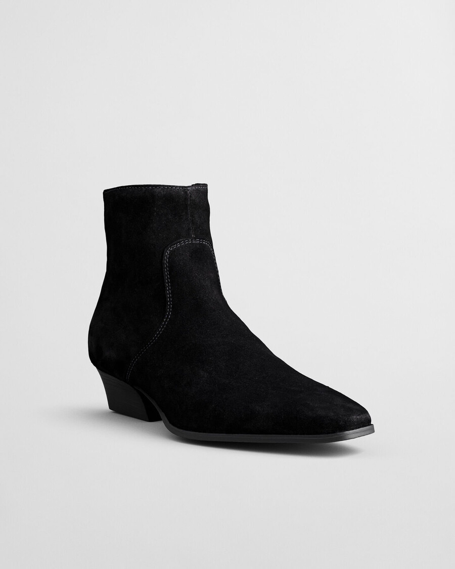 bassotte wildlederstiefel - schwarz