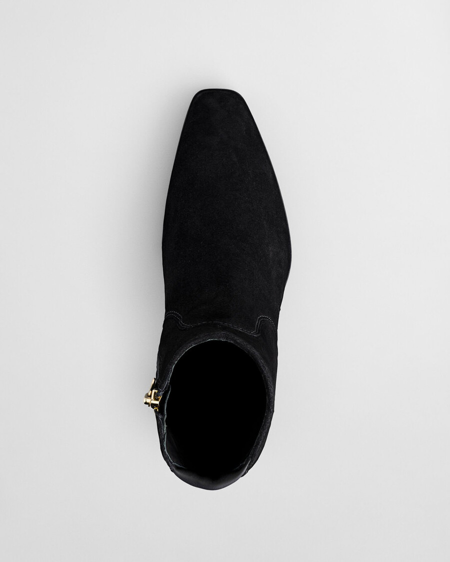 bassotte wildlederstiefel - schwarz