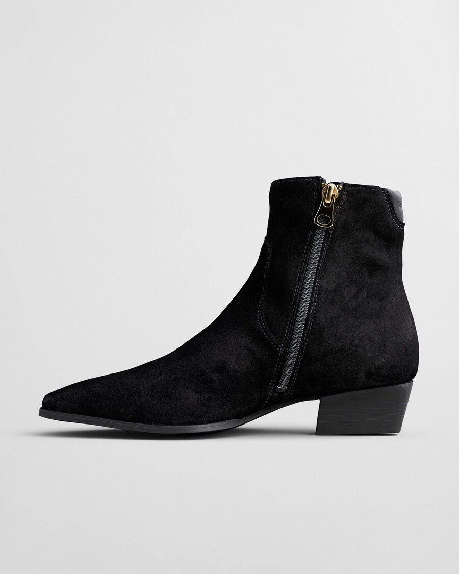 bassotte wildlederstiefel - schwarz