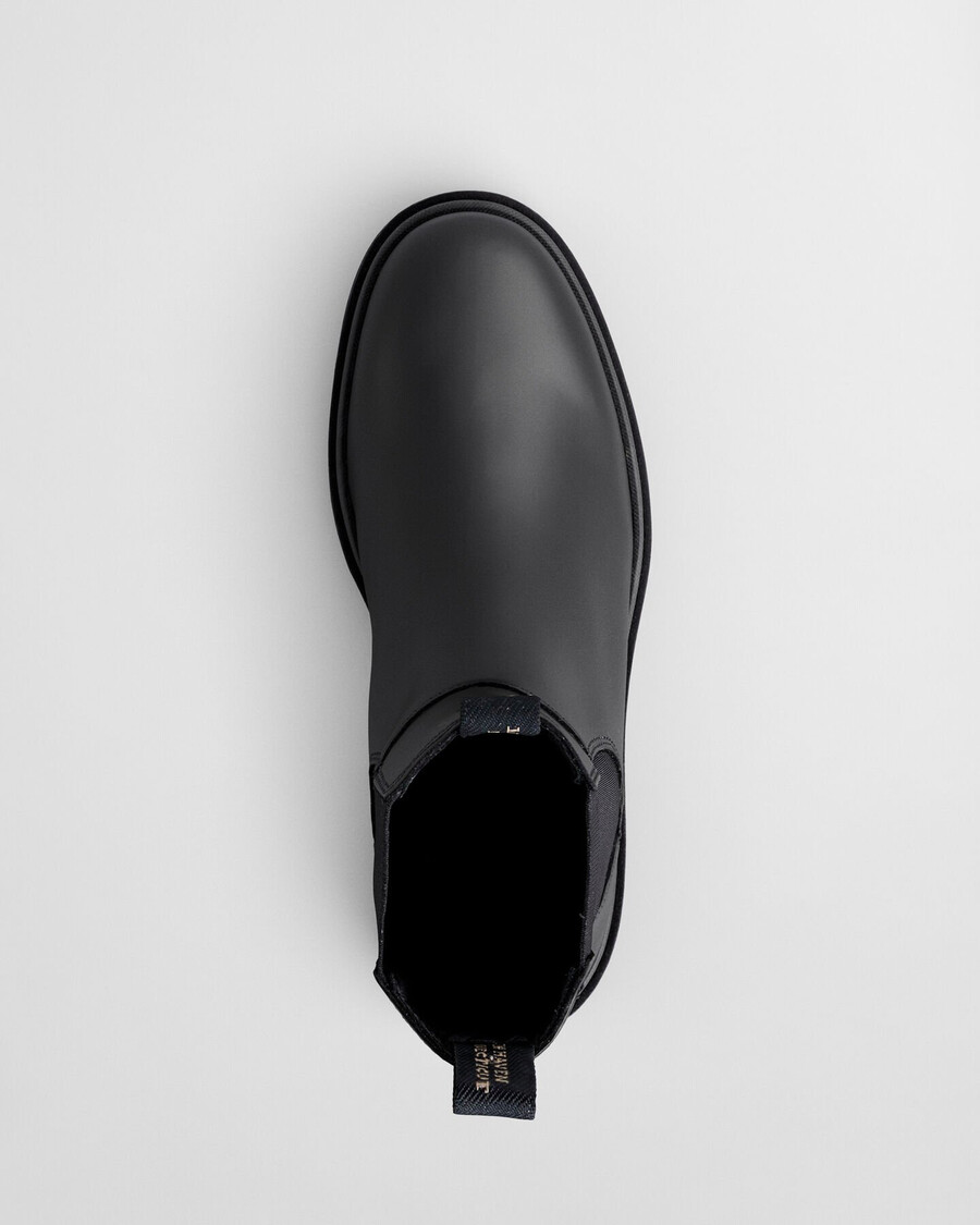 wootlynne chelsea boots aus leder – schwarz
