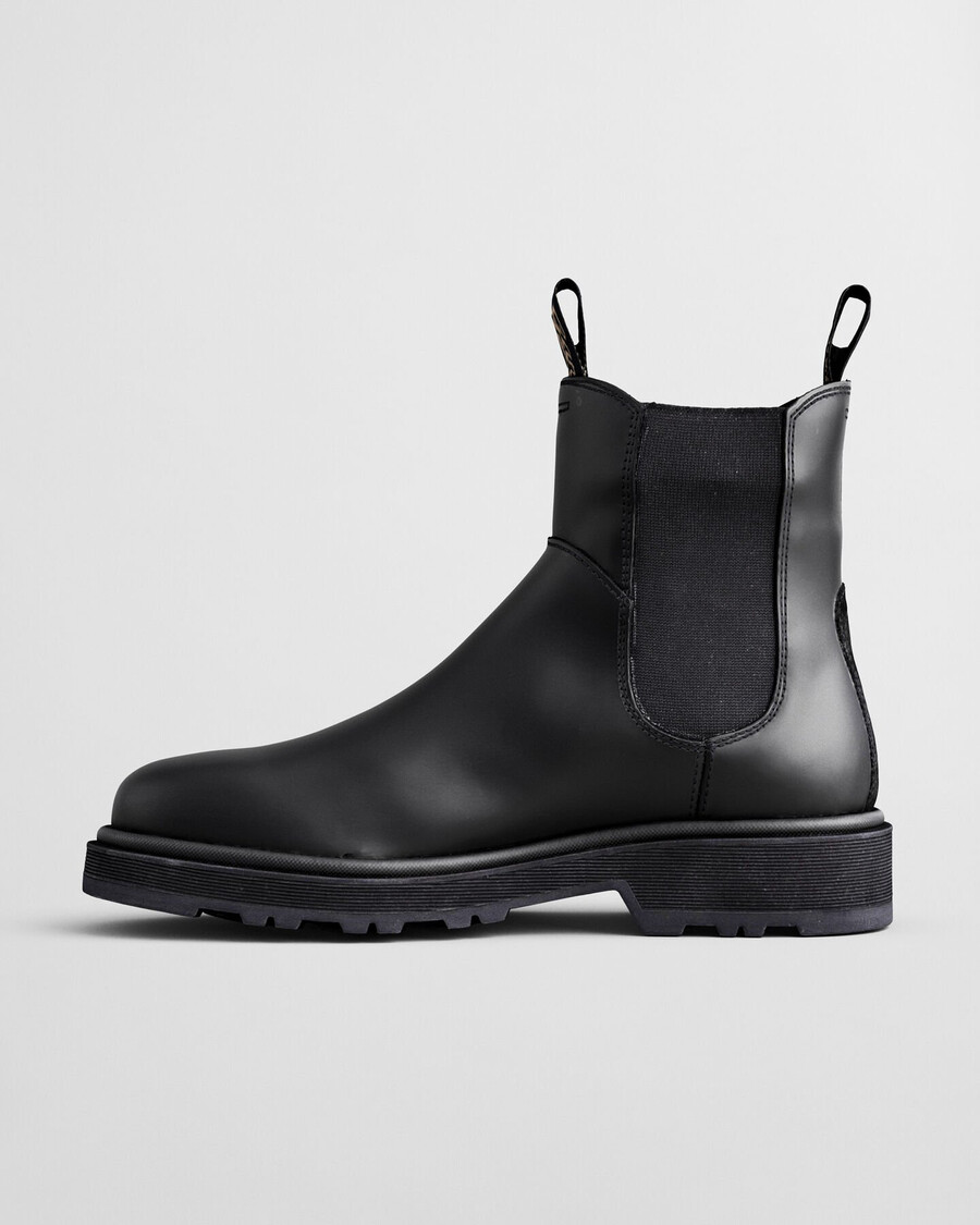 wootlynne chelsea boots aus leder – schwarz