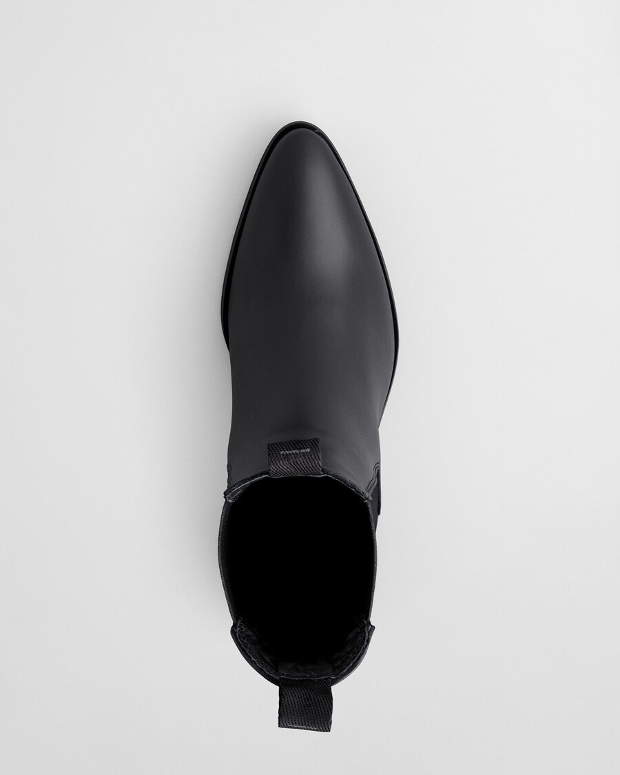 st broomly chelsea boots aus leder – schwarz
