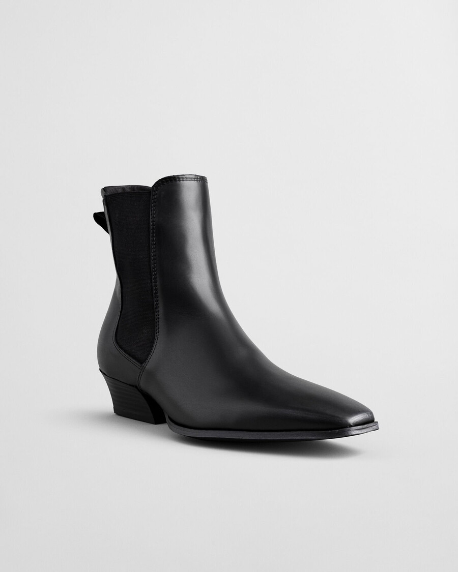 bassotte lederstiefel - schwarz