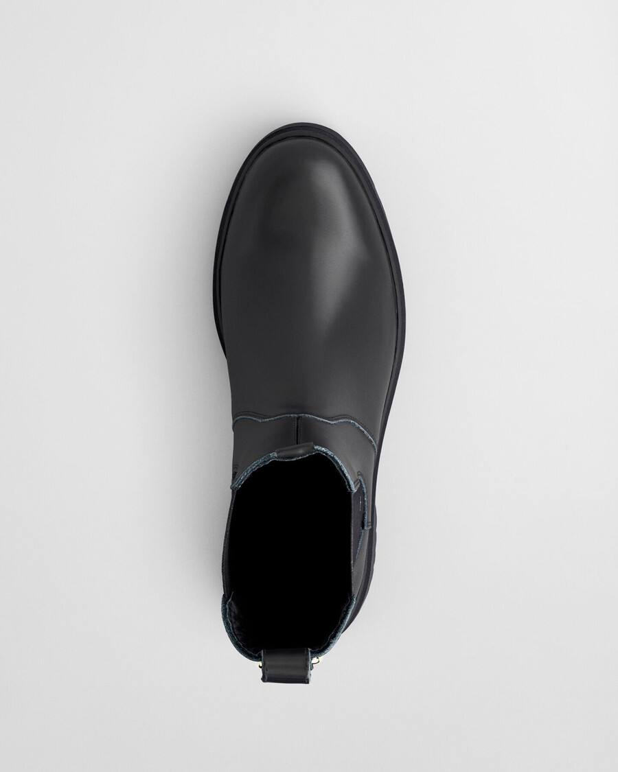aligrey chelsea boots aus leder – schwarz
