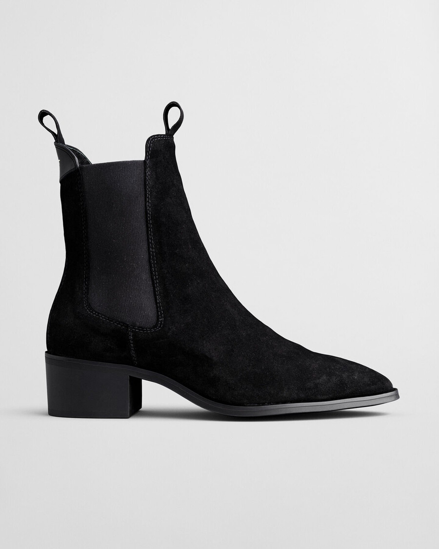 st broomly chelsea boots aus wildleder - schwarz