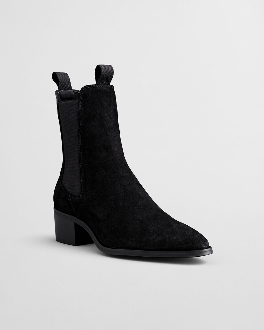 st broomly chelsea boots aus wildleder - schwarz