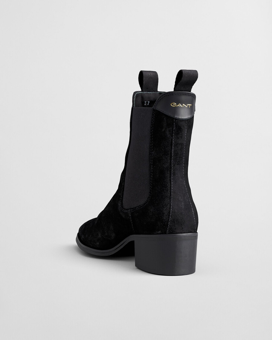 st broomly chelsea boots aus wildleder - schwarz