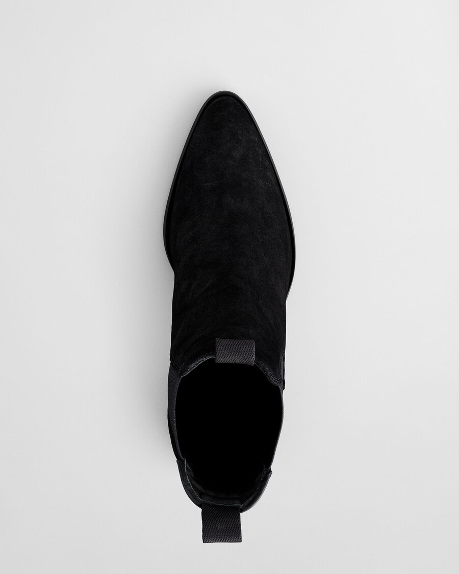 st broomly chelsea boots aus wildleder - schwarz