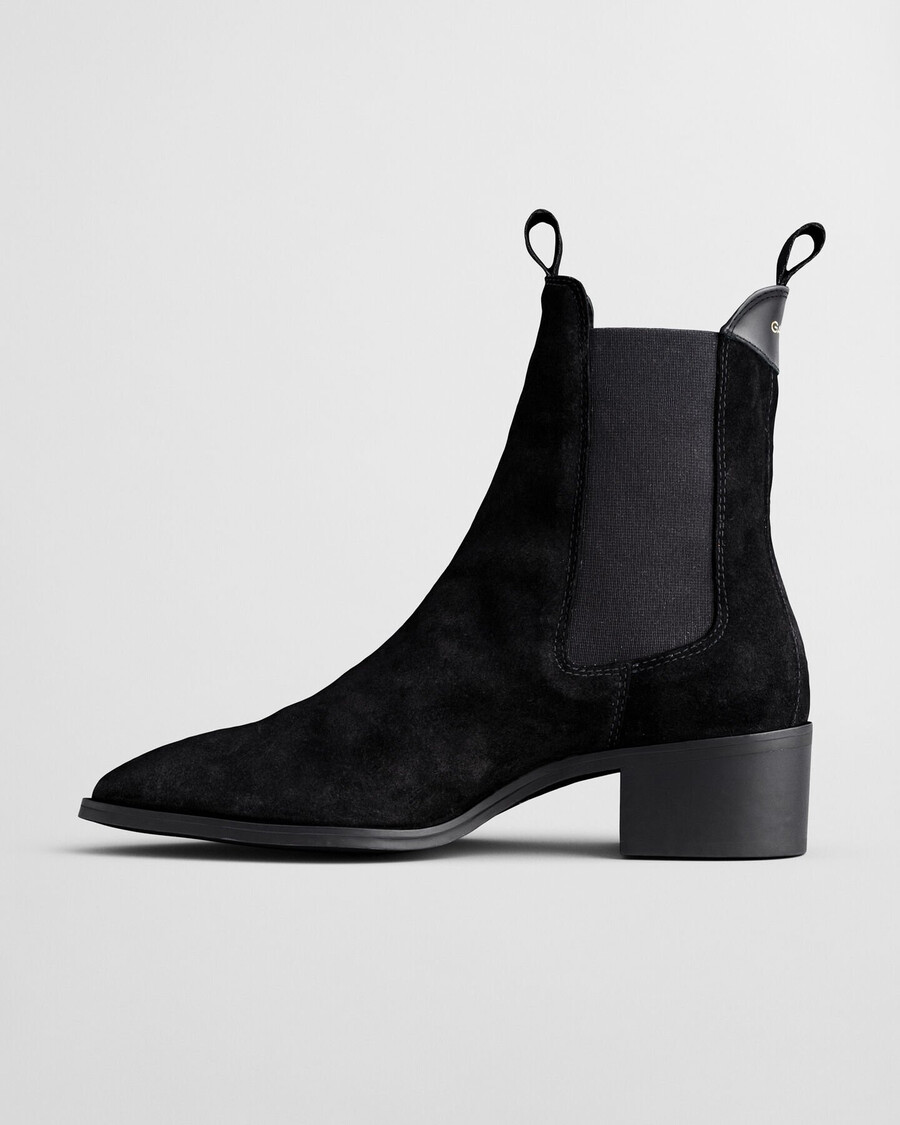 st broomly chelsea boots aus wildleder - schwarz