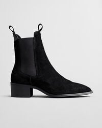 st broomly chelsea boots aus wildleder - schwarz
