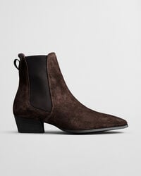 bassotte wildlederstiefel – dunkelbraun