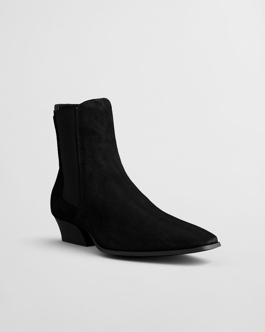 bassotte wildlederstiefel - schwarz