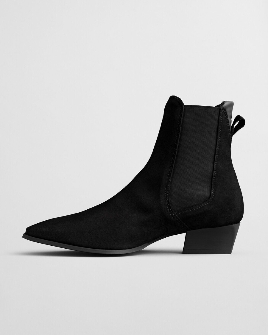 bassotte wildlederstiefel - schwarz