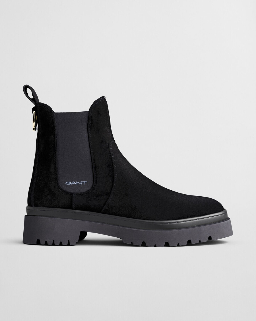 aligrey chelsea boots aus wildleder – schwarz