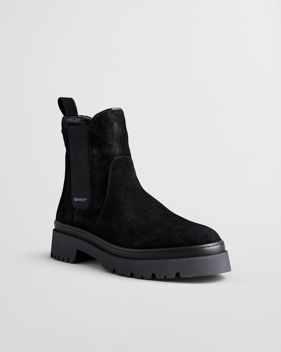 aligrey chelsea boots aus wildleder – schwarz