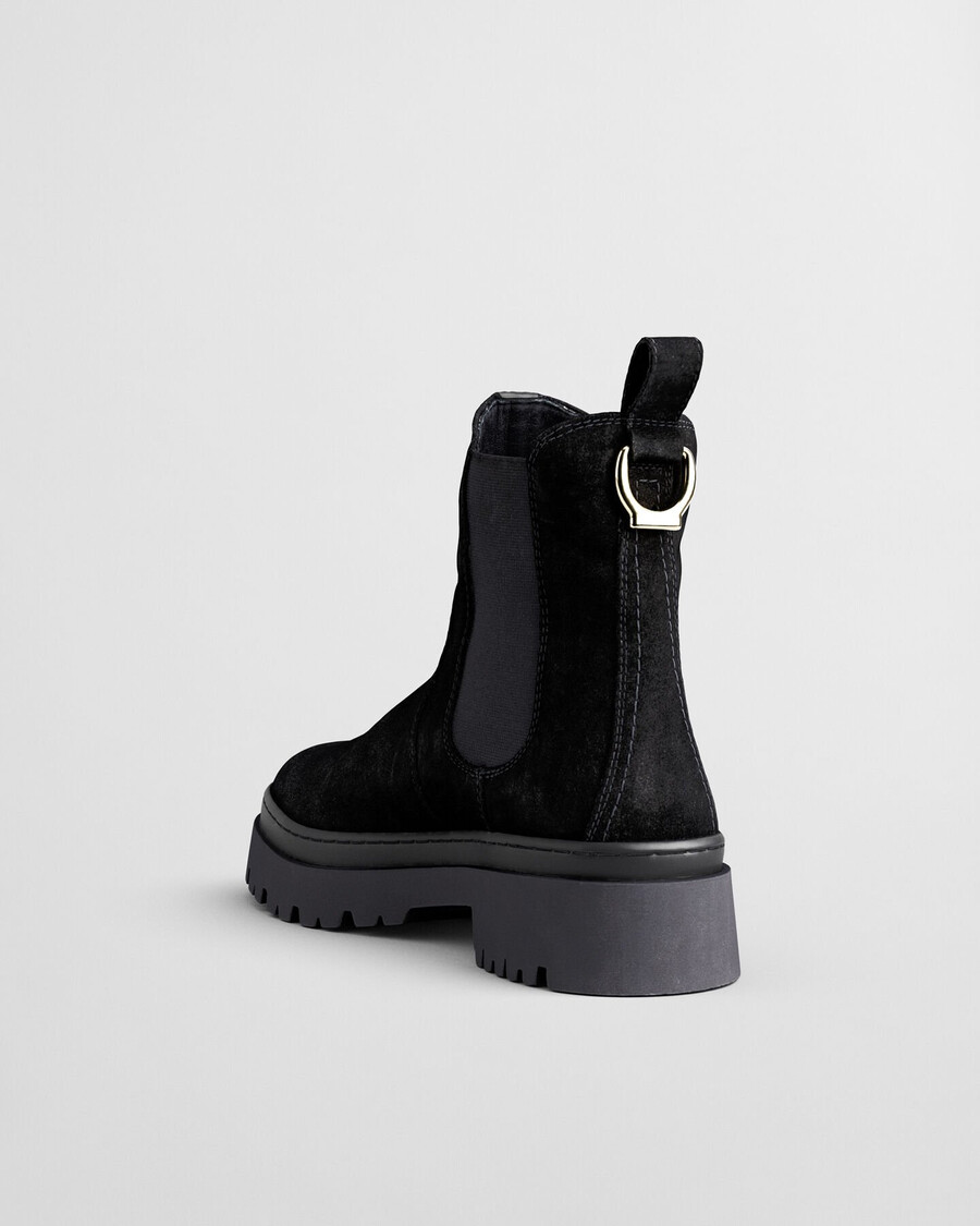aligrey chelsea boots aus wildleder – schwarz