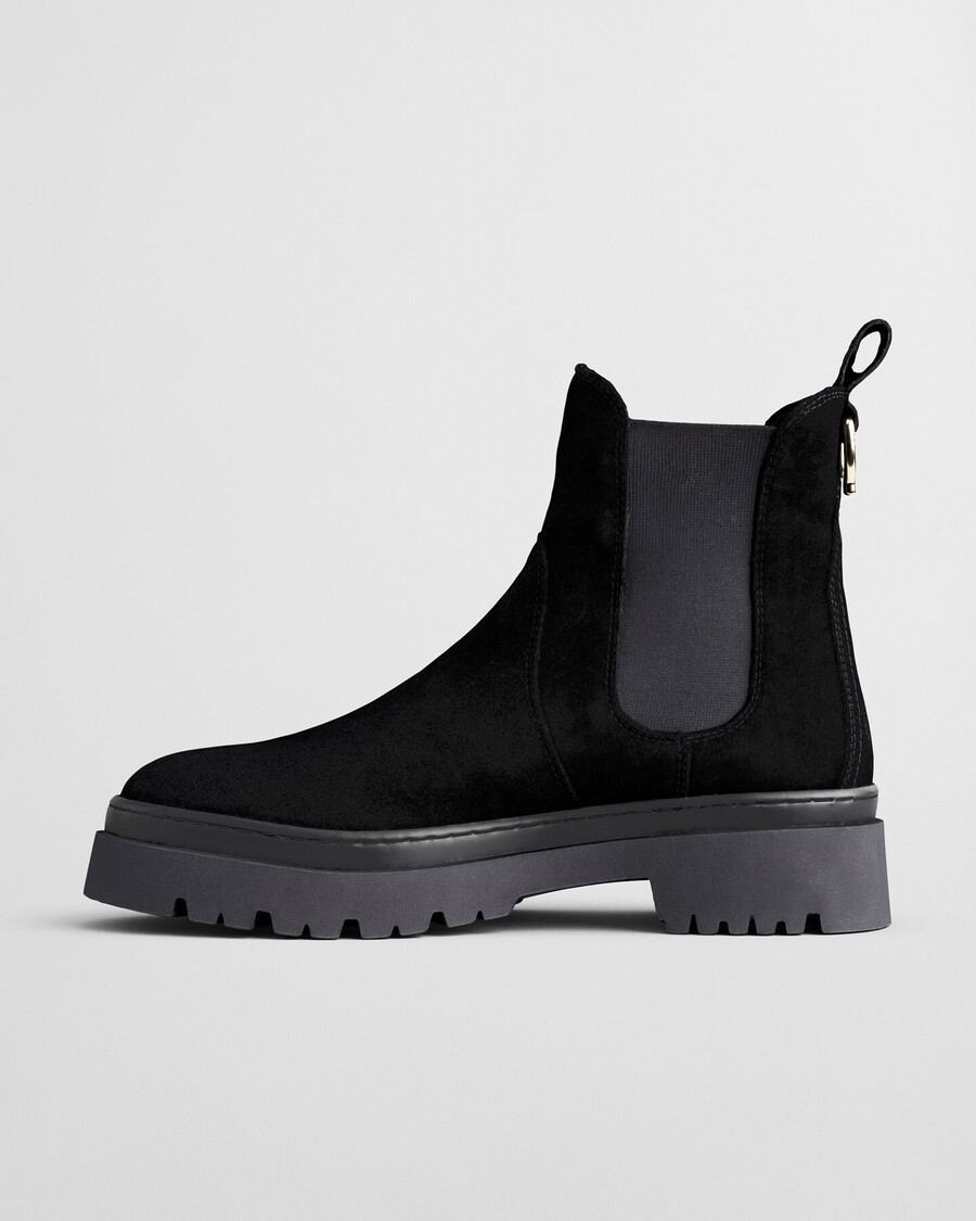 aligrey chelsea boots aus wildleder – schwarz